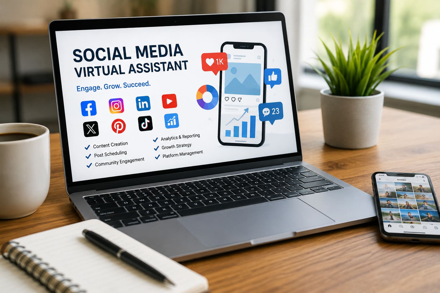 Hire a Social Media Virtual Assistant to Grow Your Brand