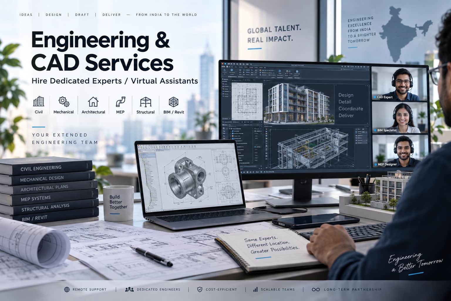 CAD drafting and design services from India