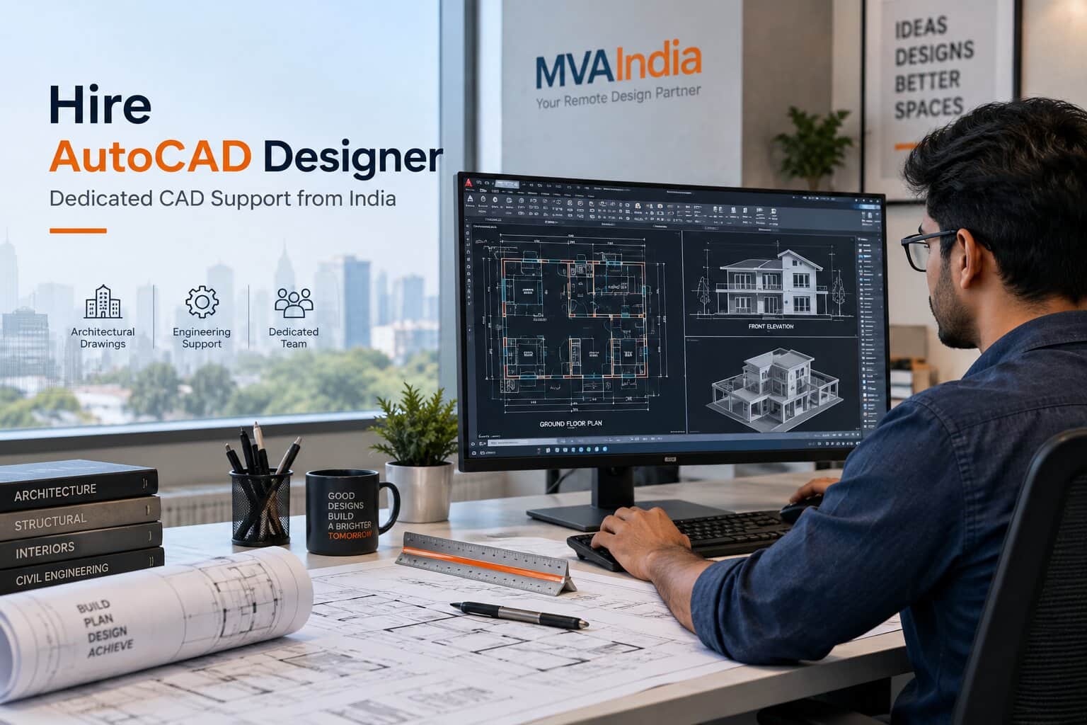 Hire a Dedicated AutoCAD Designer from India