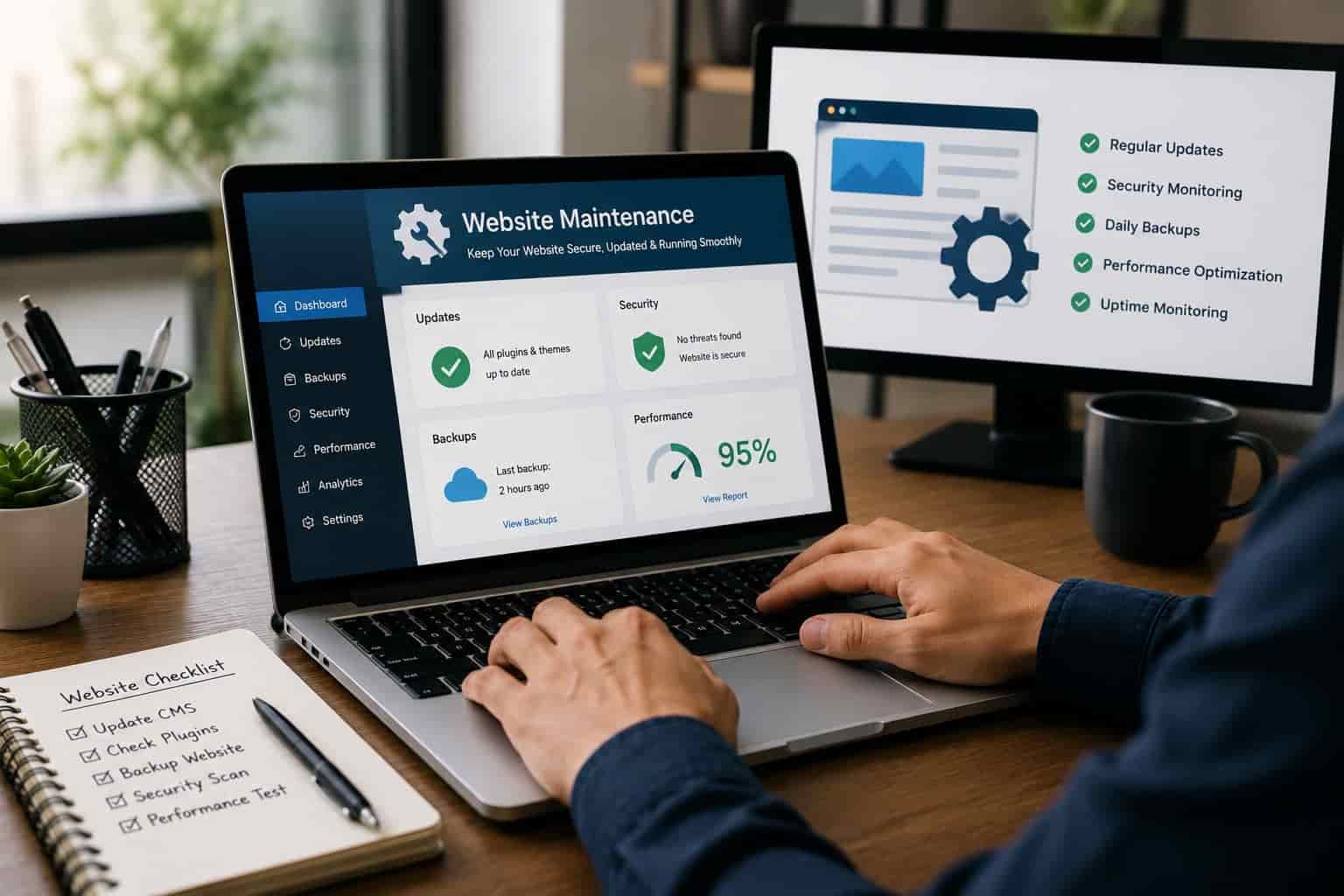 Website Maintenance Virtual Assistant for Updates, Security & Performance